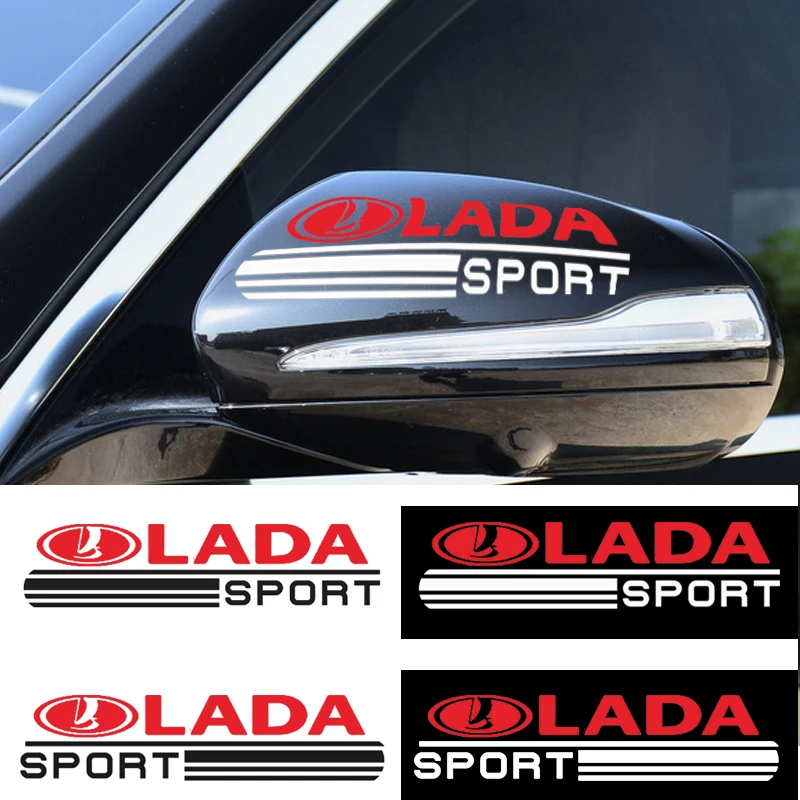 2 шт. автомобильный Стайлинг наклейки зеркало заднего вида для Lada VESTA niva kalina priora