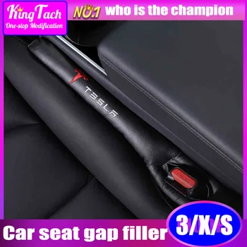 

Leather car seat gap filler For Tesla MODEL 3 interior organizer protection trim decoration accessories