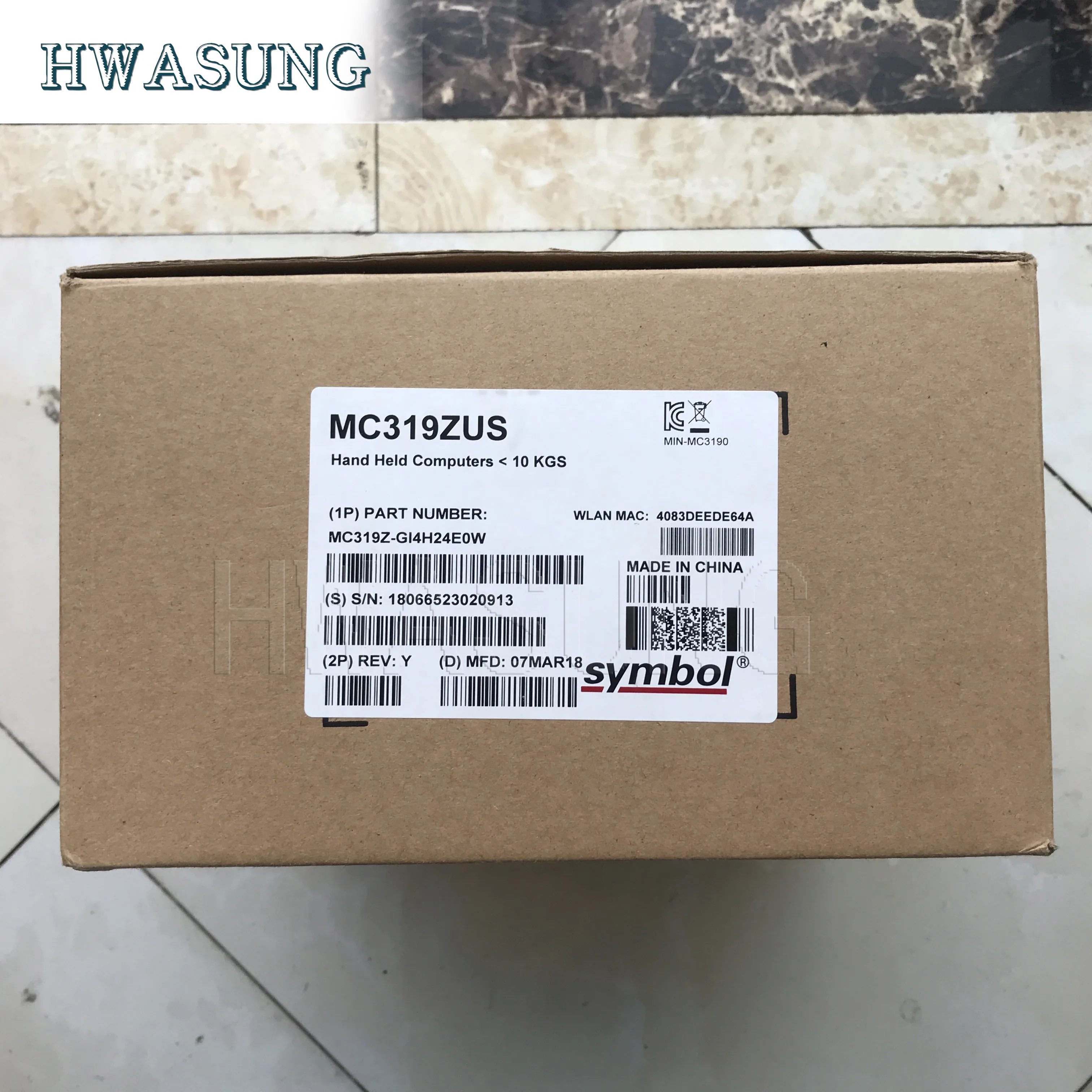 ZEBRA Symbol MC319Z-GI4H24E0W, RFID, Windows Mobile 6,5, 2D Imager SE4500, Bluetooth, 48 ключ, батарея