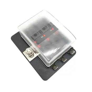 

4/6/10 Way Blade Fuse Box Holder with LED Warning Light for Car Boat Marine Ship 50PB