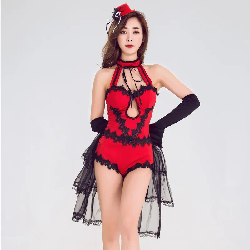 

Halloween Uniform Nightclub DJ Singer Custume for Lead Dancer Rabbit One-piece Cosplay Stage Bar DS Costume