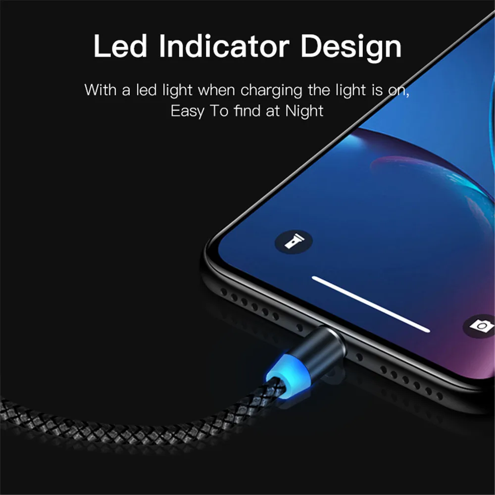 Быстрая зарядка светодиодный магнитный usb-кабель для iphone huawei Y6 Y5 Y3 P10 P8 P9 LITE Mini honor 10 8 9 lite nova 3 2 2s 4 5