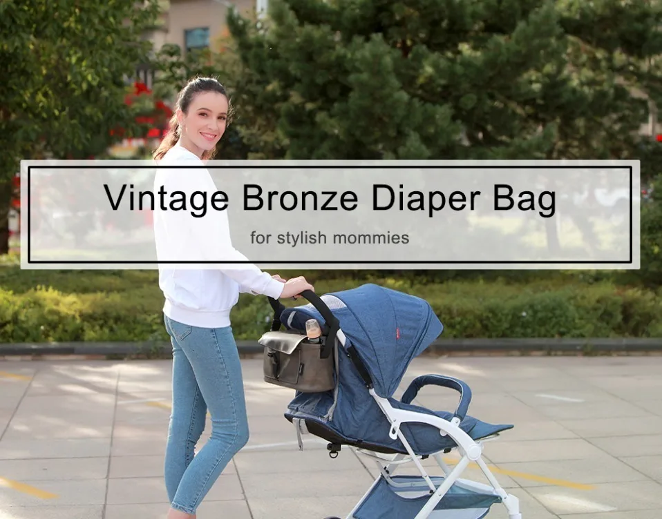 Сумка для кормления для мамы водонепроницаемая сумка для подгузников для коляски медная красная крышка модный портативный органайзер сумки для беременных