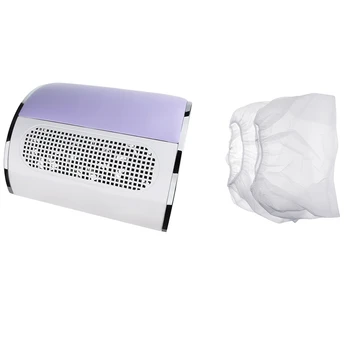 

Top Deals Nail Art Vacuum Cleaner 3 Powerful Powerful Nail Dryer Tools with 2 Dust Bags EU Plug