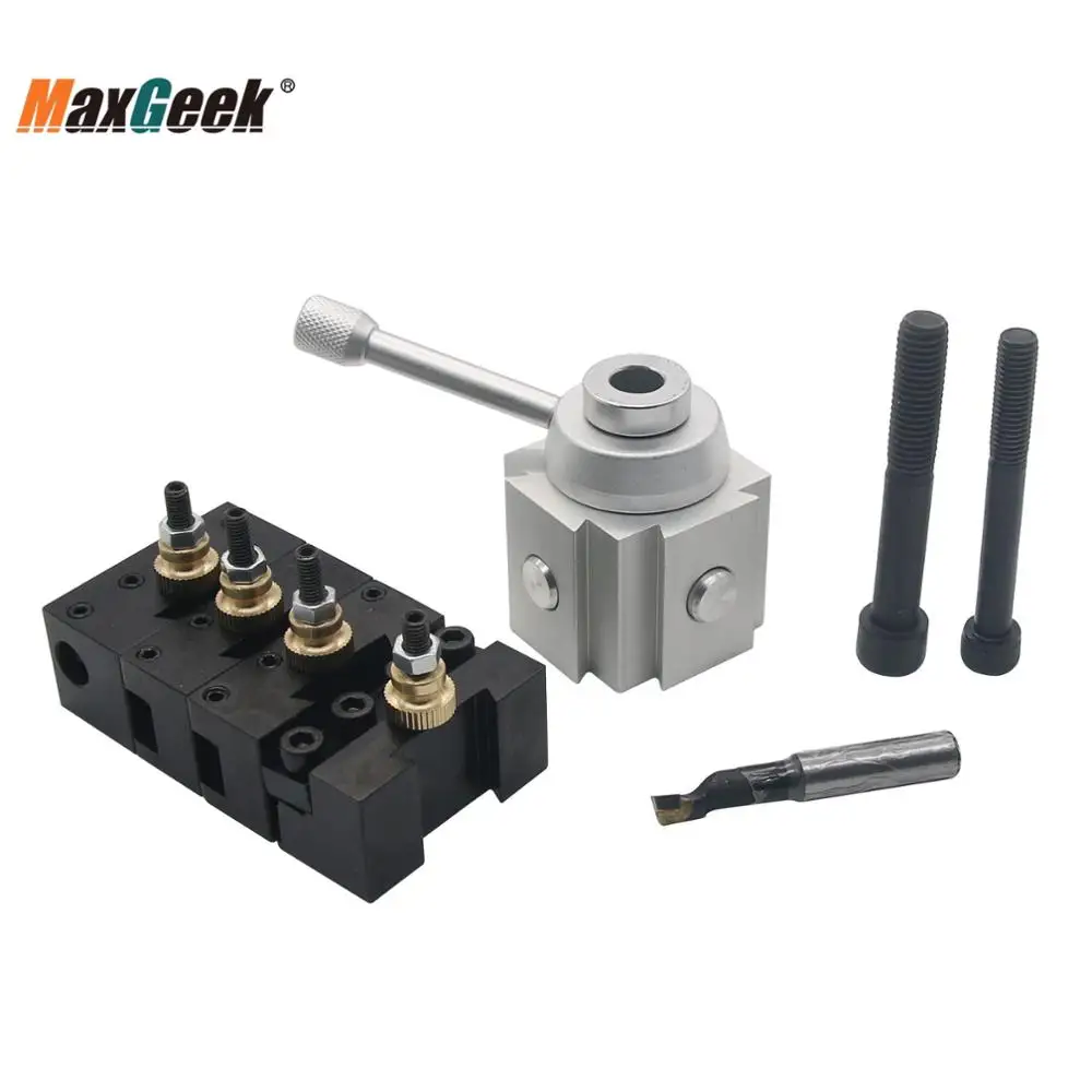 Mini Aluminum Quick Change Tool Post Holder Kit Set for 7/"x10/"// 12/"//14/" Lathes