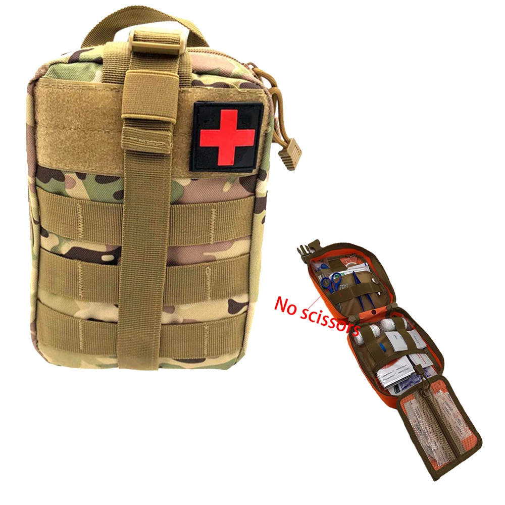 CP camouflage Набор для выживания, тактическая Сумка Molle, сумка для экстренной первой помощи, набор для выживания SOS, посылка Для Путешествий, Походов, альпинизма, медицинские наборы - Цвет: CP camouflage