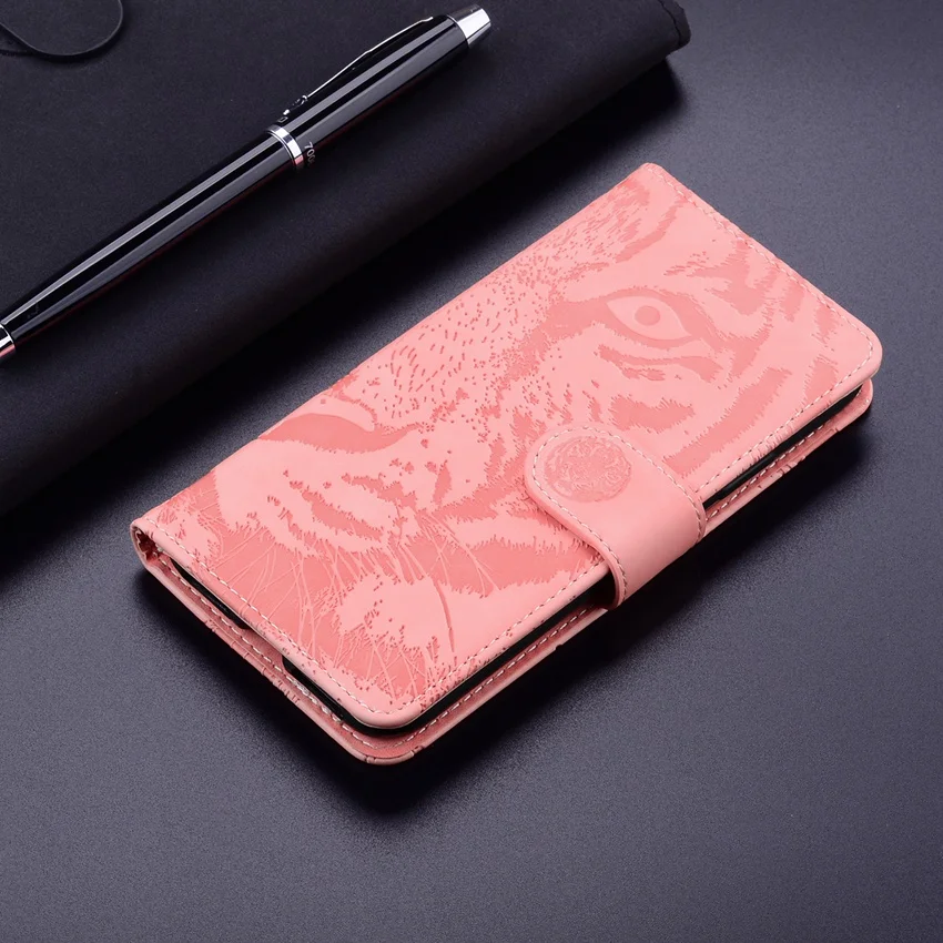 phone cases for xiaomi Tiger Leather Phone Case For Huawei P20 P30 P40 Lite Pro Y5 Y6 2019 Y5P Y6P Y8P P Smart  Z S 2020 Soft TPU Book Flip Back Cover phone cases for xiaomi