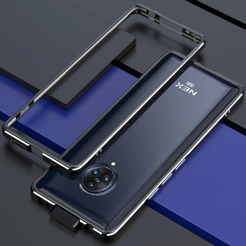 Металлический бампер чехол для VIVO NEX 3 Чехол Жесткий Броня двойной цвет алюминиевая рамка Защитная крышка для VIVO NEX 3 NEX3 чехол для телефона