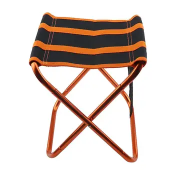 

1PC Foldable Chair Lightweight Space Aluminum Portable Durable Hiking Seat Barbecue Chair Ourdoor Stool Fishing Chair