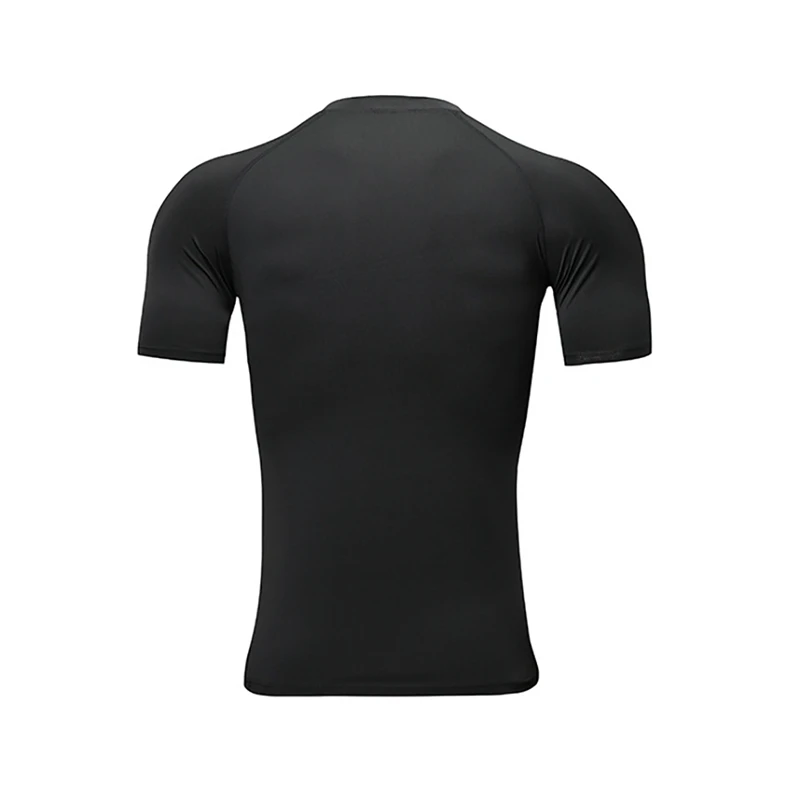 Модные дышащие мужские футболки с коротким рукавом, облегающие футболки для бега, фитнеса, облегающие быстросохнущие футболки, футболки