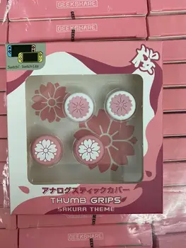

50sets Silicone Sakura Joycon Thumb Grips Joystick Caps for Switch Lite and Switch Lite Gamepad Analog Cover Thumb stick Grips