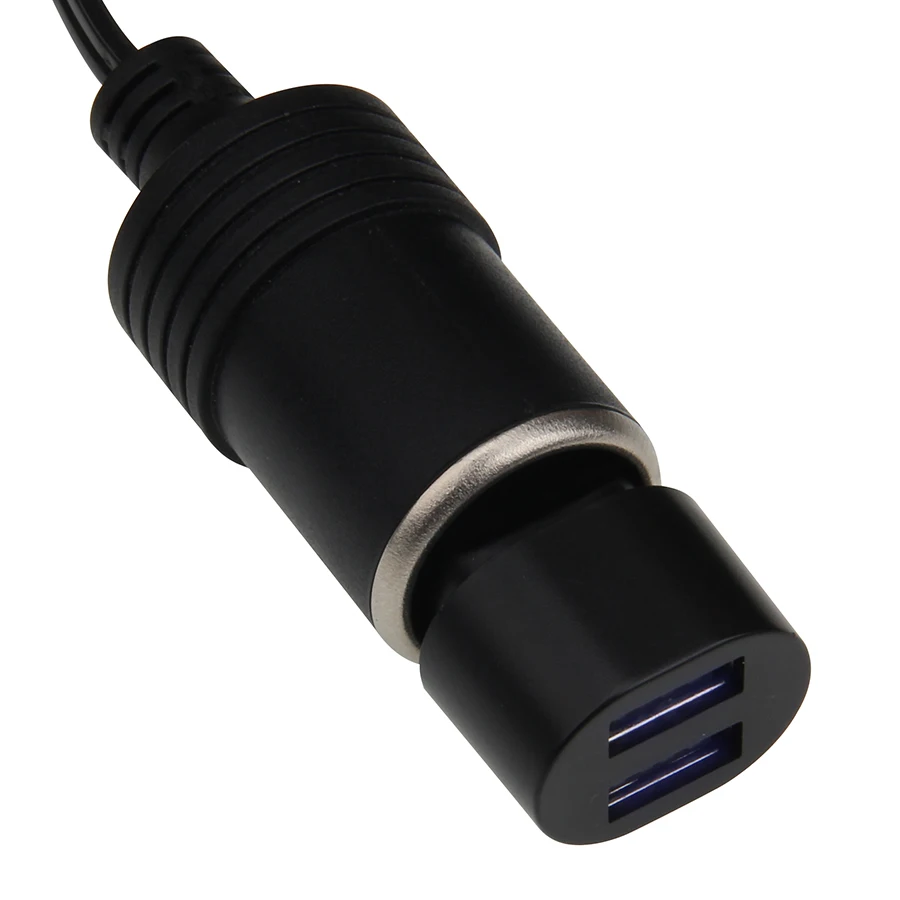 Автомобильное зарядное устройство с двумя USB портами для Samsung S10 Plus телефона