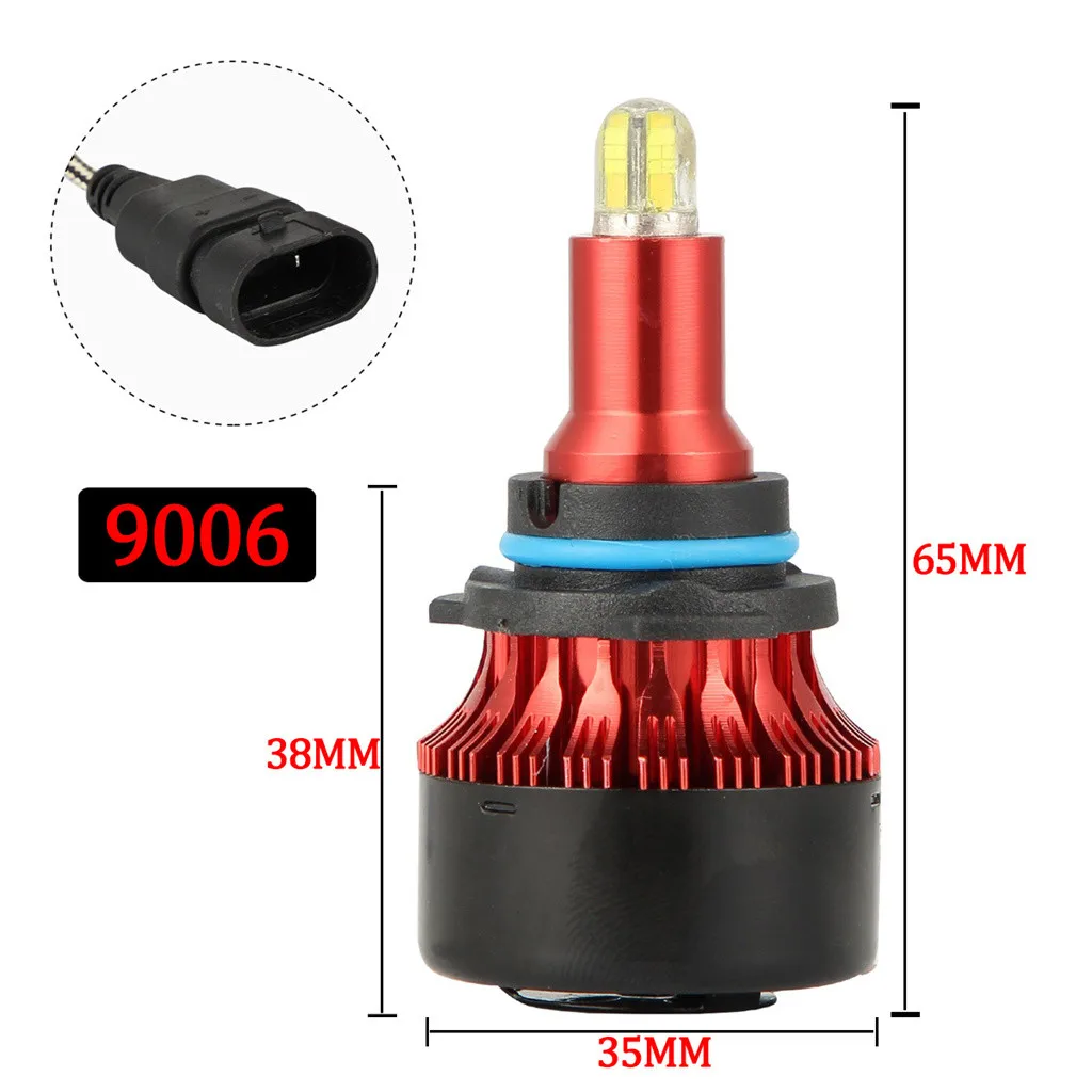 Новые 8-по бокам 3D светодиодный фары комплект лампы 120W 18000LM высокое Мощность 6000K 9006/HB4 360 градусов тепла излучение света# BL30