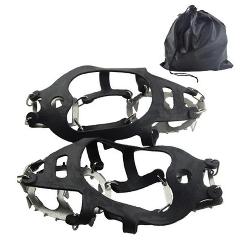 

Outdoor 18-tooth Silicone Crampons, Stainless Steel, Snow Climbing, Non-slip Shoe Covers, Rock Climbing, Ice Crampons