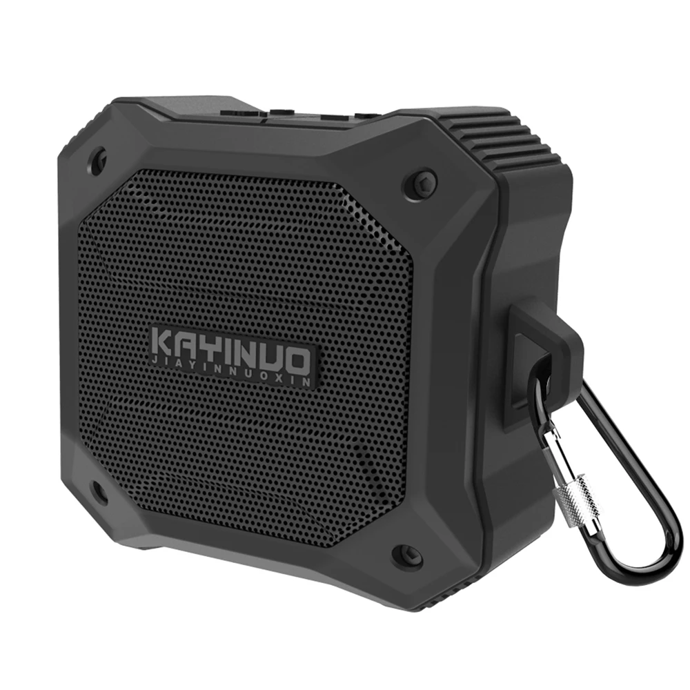 KAYINUO IPX7 водонепроницаемый Мощный TWS Bluetooth Динамик Мощный беспроводной супер бас мощный портативный динамик boombox TF карта - Цвет: Черный