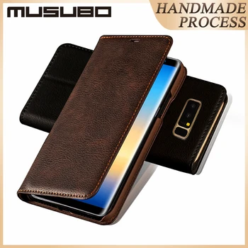 

Musubo Ultra Slim Phone Case for Samsung Galaxy S9 Plus S8 + Coque Genuine Leather Funda S8 Plus Cases Luxury With Card Holder