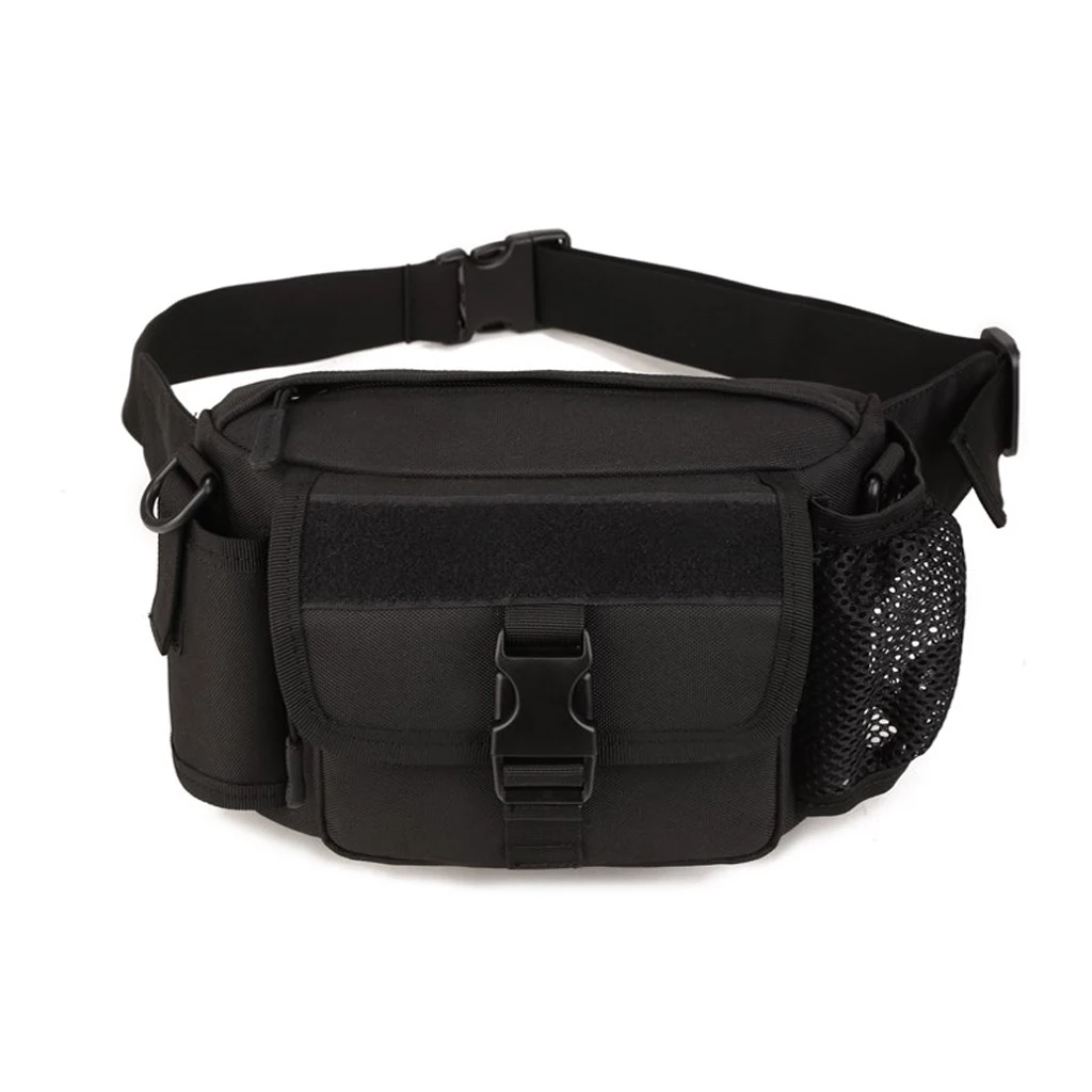 Tactical Outdoor Hiking Travel Water Bottle Belt Fanny Pack Waist Bag Bum Pouch for Camping Hiking Mountaineering Cycling Travel