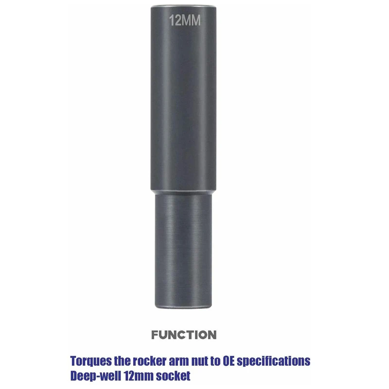 J-44706 Rocker Arm Shaft Socket For Detroit 60 Series 12MM 12PT 1/2 Inch Drive