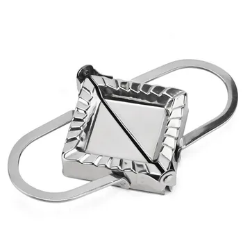 

Eco-friendly Healthy Stainless Steel Dumpling Press Square Tool Pastry Tools Dumpling Maker Wraper Dough Cutter Pie Mould