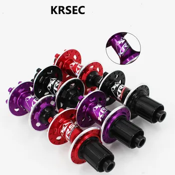 

KRSEC Bicycle Hub MTB Cross Country Hub QR Thru-axis hubs 6 Claw CNC front rear 4 bearing 32 holes barrel shaft bike parts Tool