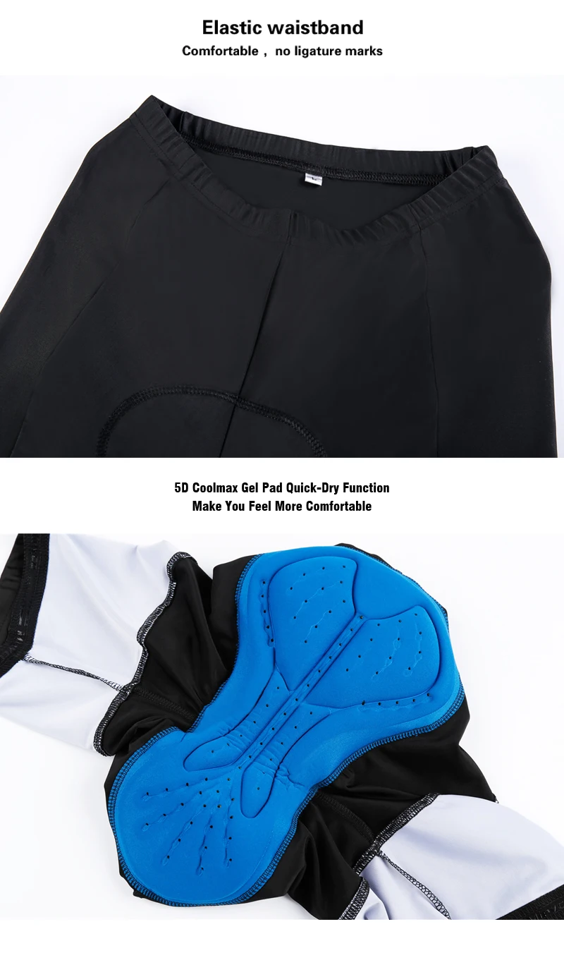 High Quality Black Cycling Shorts Men 5D Gel Pad Shockproof Cycling Bib Short Pro Lycra Breathable Ride Bike Shorts Summer