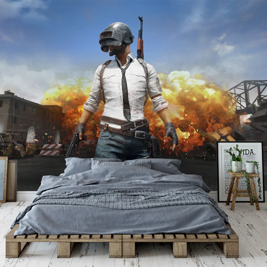 PlayerUnknown's Battlegrounds обои Computerspiele фото обои 3D настенная роспись для мальчиков Спальня Гостиная Диван ТВ фон
