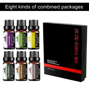 Natural plant extract aromatherapy Essential Oils  (6 bottles/ Box)