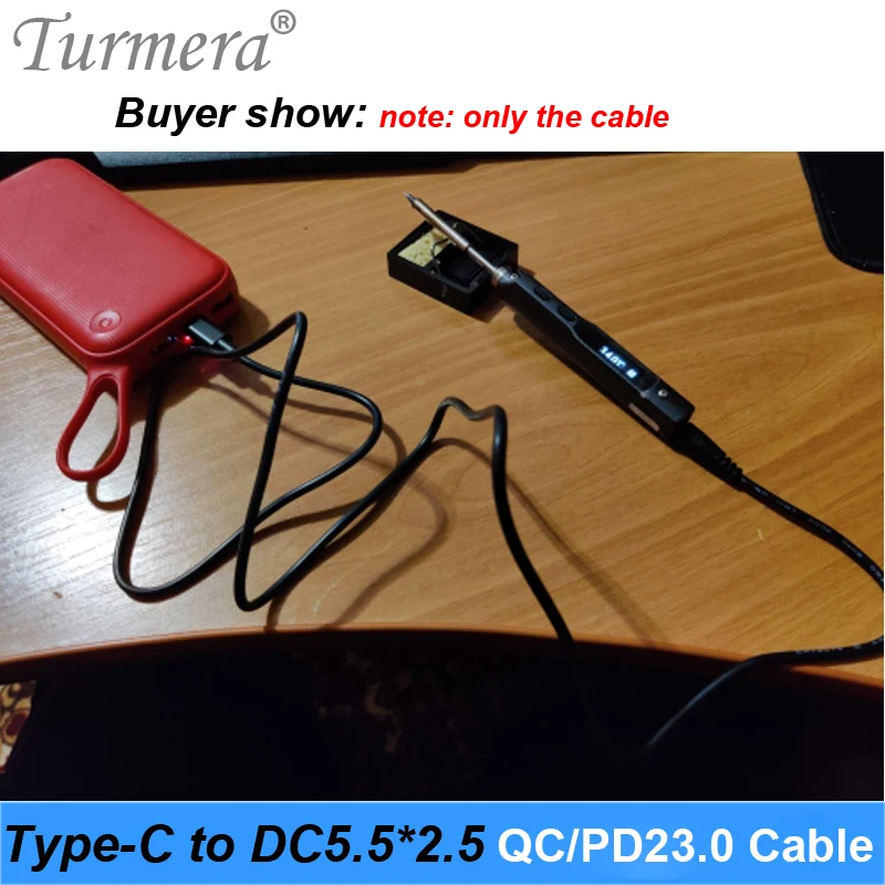 PD QC3.0 20V Trigger for PD Power Supply Type-C to DC 5.52.5mm Charging Cable Power Bank to TS100 Soldering Iron and Laptop Use 06