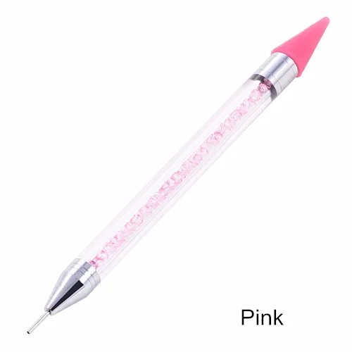 Высокое качество, Кристальный карандаш, стразы с плоской задней поверхностью, инструменты для самостоятельного изготовления бусин, шпильки, палочки для одежды, алмазные палочки, er B1145 - Цвет: Pink