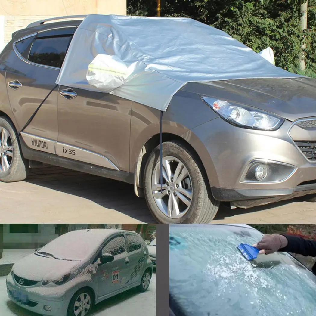 Переносная Автомобильная Защитная крышка на лобовое стекло синий/серый авто защита от мороза Повседневная Type1-2