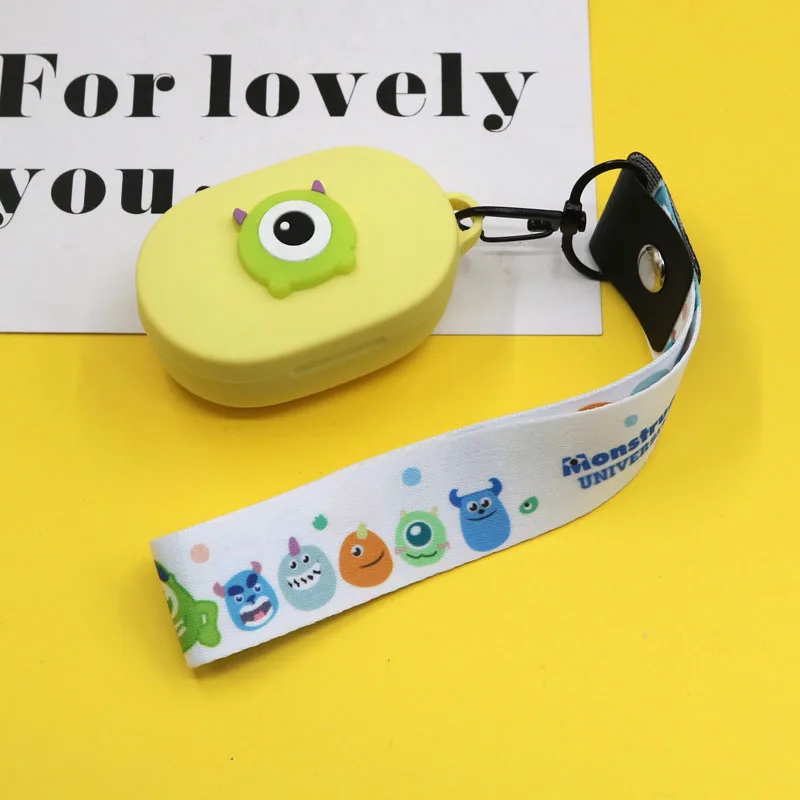 2 Для Xiaomi Redmi Mi AIRDOTS Bluetooth беспроводная гарнитура защитный чехол милый мультяшный ремешок силиконовый чехол - Цвет: 2