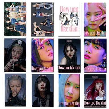 

Kpop BLACKPINK How you like that Photo Card Sticker LISA JENNIE Photograph Bus stickers