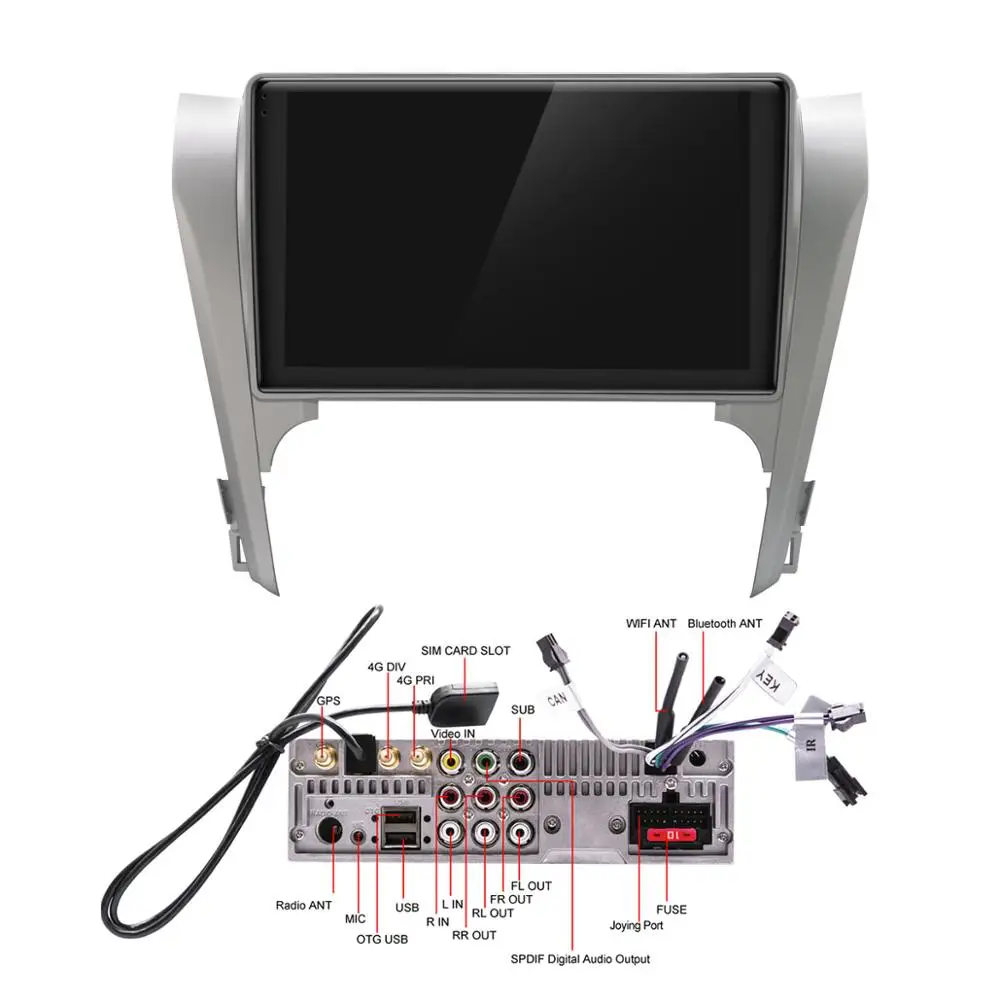 10," 1 Din ips экран Android Авторадио gps стерео с DSP Wifi для Toyota Camry Aurion 2012 2013 головное устройство аудио плеер