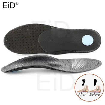 

EiD High quality Leather orthotic insole for Flat Feet Arch Support orthopedic shoes sole Insoles for feet men and women OX Leg