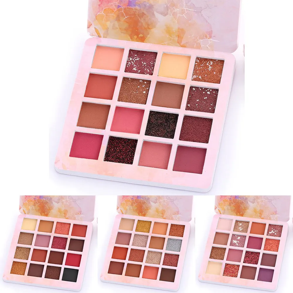 

New Arrival Shimmer Glitter Eyeshadow 16 Color Palette Make up Palette Matte Shimmer Pigmented Eye Shadow Cosmetic Makeup