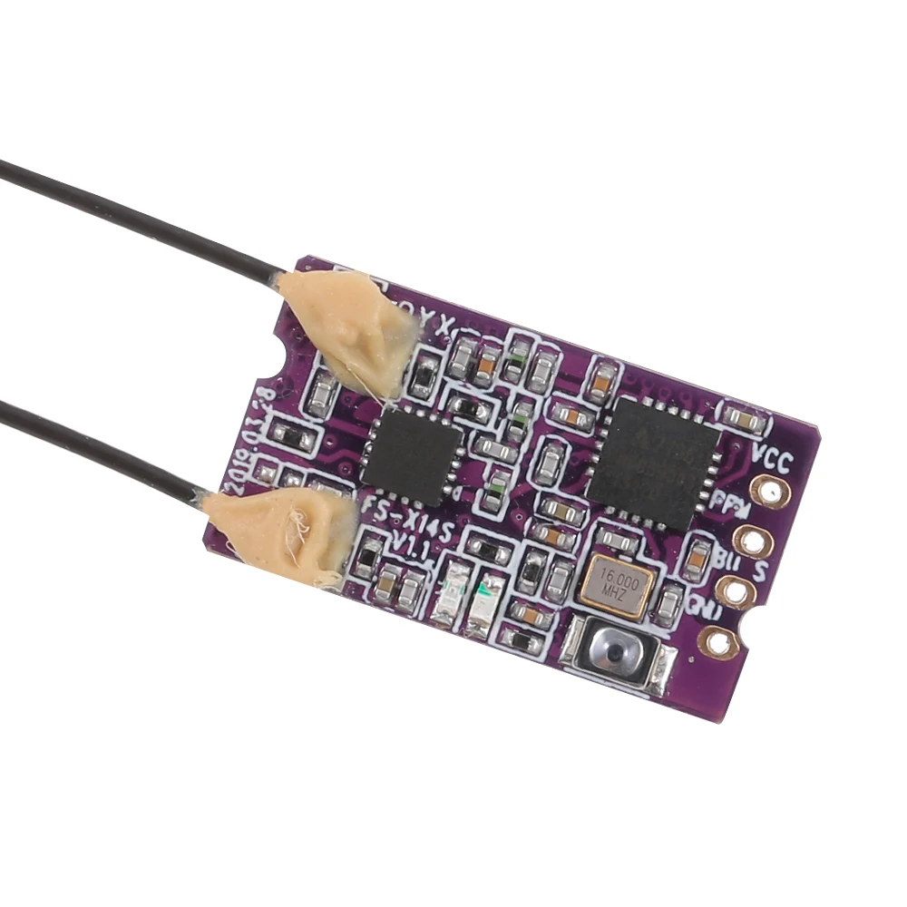 FlySky FS-X14S 2.4Ghz 14CH Receiver - PPM i-BUS S.BUS Signal Outputs for FlySky FS-I6 NV14 FS-I6X FS-i4 FS-I4X Transmitter Parts 10