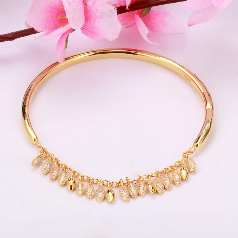 

TIF pan 925 Sterling Silver Stud Earrings, Classic Glamour Gold Bracelet, ladies Jewelry.