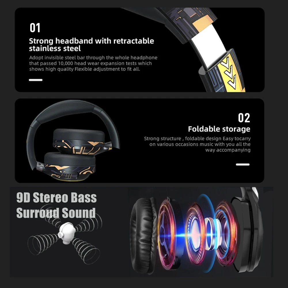 Cascos inalámbrico bluetooth para PS5 PS4, Auriculares inalámbricos con  Bluetooth 5,0 y estéreo HIFI RGB, audífonos para jugadores, para  Playstation 5, LED, teléfono móvil