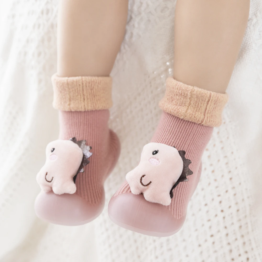 Closeout Sock Shoes Newborn-Baby Rubber Sole Animal Anti-Slip Booties Knit Toddler Girl Boy Winter bWwnMGbZ0j5