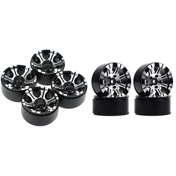 

8Pcs 1.9 Inch Beadlock Wheel Rims RC 1:10 Rock Crawler Alloy Wheels Rims for Traxxas Axial SCX10 CC01 Wheel Hub