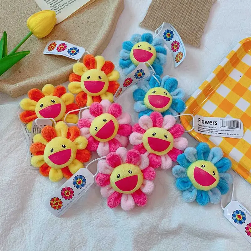 Cute Animals Smile Sunflowers Rainbow Cloth Brooch Pins Jeans Bag Decoration Jewelry Accessories
