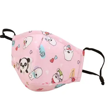 

Children Mask Activated Carbon Protective Mask With Breathing Valve Cotton PM2.5 Mask With 1 Filter Replaceable Mask Pads