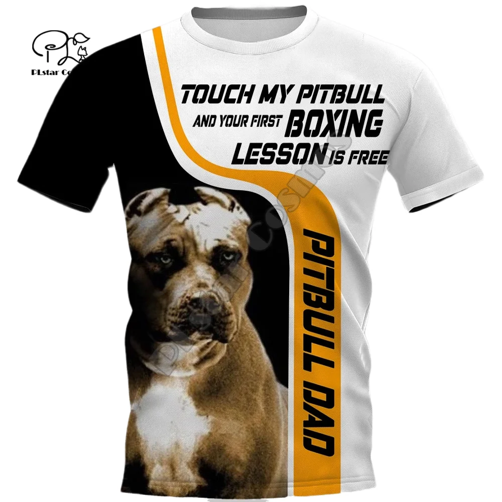 Dog T-Shirt Pitbull Shirt Funny Pitbull Shirt Funny Dog Shirt Dog Shirt Men's and Women's Unisex Jersey Short Sleeve Tee