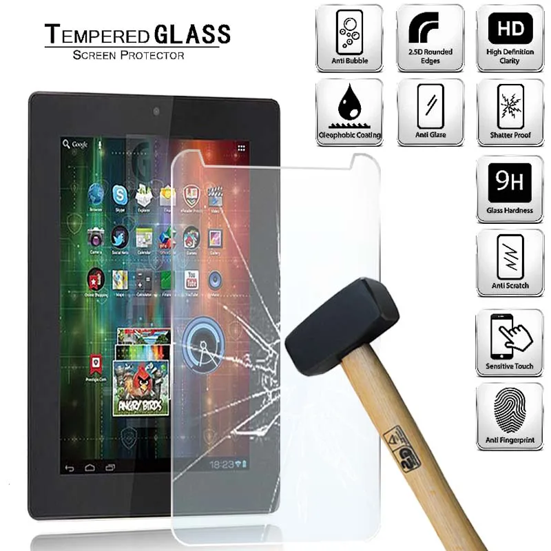 

Tablet Tempered Glass Screen Protector Cover for Prestigio MultiPad 8.0 Pro Duo Anti-Screen Breakage HD Tempered Film
