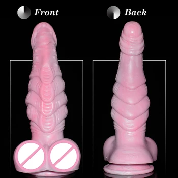 YOCY Huge Horse Dildo Pink Silicone Realistic Animal Penis With Sucker Anal Butt Plug Sex Toy For Women Men 18+ Masturbator 2