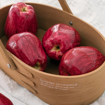 

SWEETGO Artificial Red Delicious apple Fruit/food simulation foam fake model home decorating for showcase photography tools