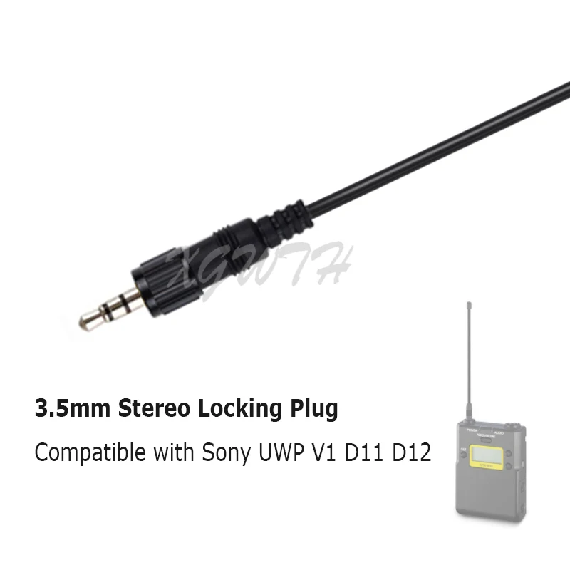 Microfone de Lapela Condensador para Sony Transmissor sem Fio com Clipe Omnidirecional Sistema Uwp v1 D11 D21 - Image 4