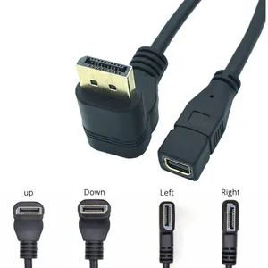 90 градусов прямоугольный разъем DisplayPort «папа»-мини-разъем «мама» видеокабель адаптер-M/F DP-Mini DP 0, 3 m