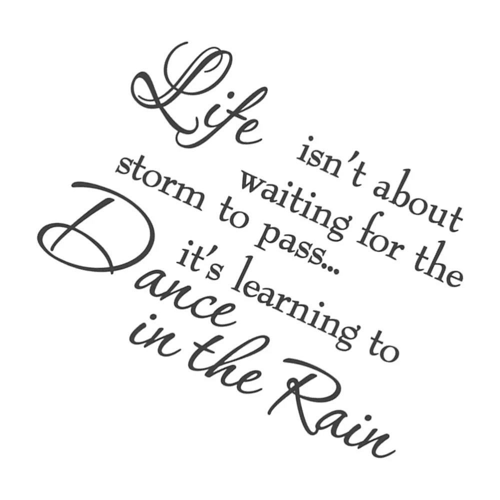 1 шт. английская пословица Настенная Наклейка Виниловые обои надпись украшение