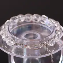 Очаровательные Круглые бусины браслет натуральный камень белый кристалл Энергетический Браслет серебряная проволока обернутый для женщин ювелирный подарок 1 шт. H083